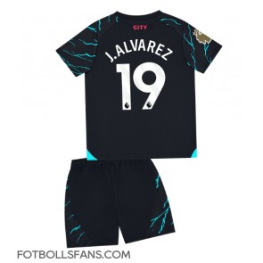 Manchester City Julian Alvarez #19 Replika Tredje Tröja Barn 2023-24 Kortärmad (+ Korta byxor)